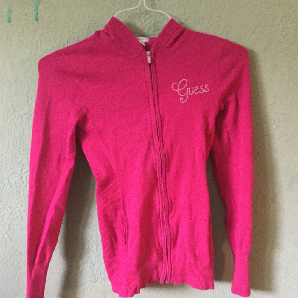 REDISH/PINK JACKET FROM GUESS